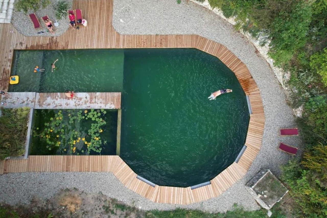 Grand Gite Les Cabanes De Fallot Pour 19 Personnes - Piscine Naturelle L'isle-Bouzon Zewnętrze zdjęcie