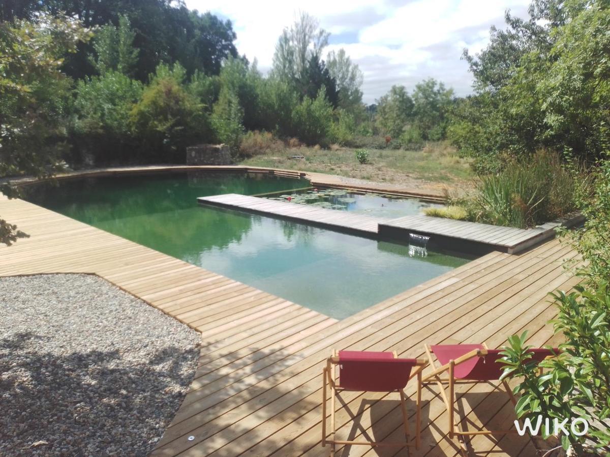 Grand Gite Les Cabanes De Fallot Pour 19 Personnes - Piscine Naturelle L'isle-Bouzon Zewnętrze zdjęcie