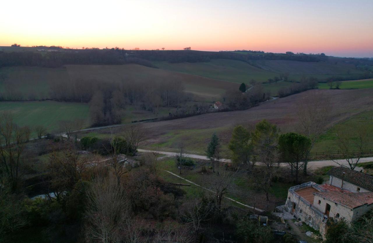 Grand Gite Les Cabanes De Fallot Pour 19 Personnes - Piscine Naturelle L'isle-Bouzon Zewnętrze zdjęcie