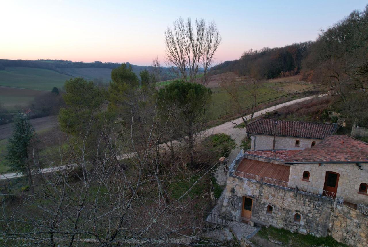 Grand Gite Les Cabanes De Fallot Pour 19 Personnes - Piscine Naturelle L'isle-Bouzon Zewnętrze zdjęcie